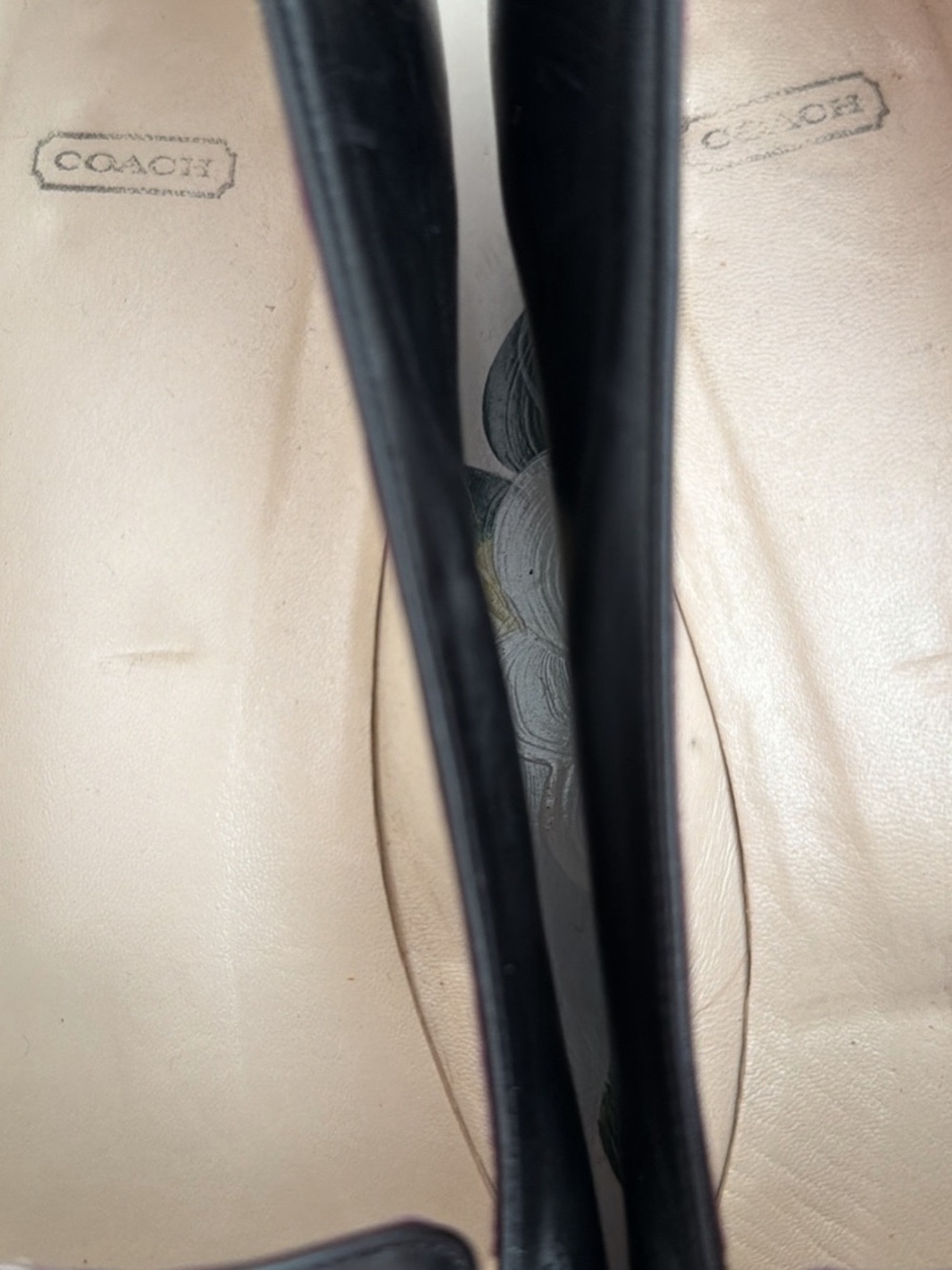 Coach Black Leather Loafers - Picture 9 of 9